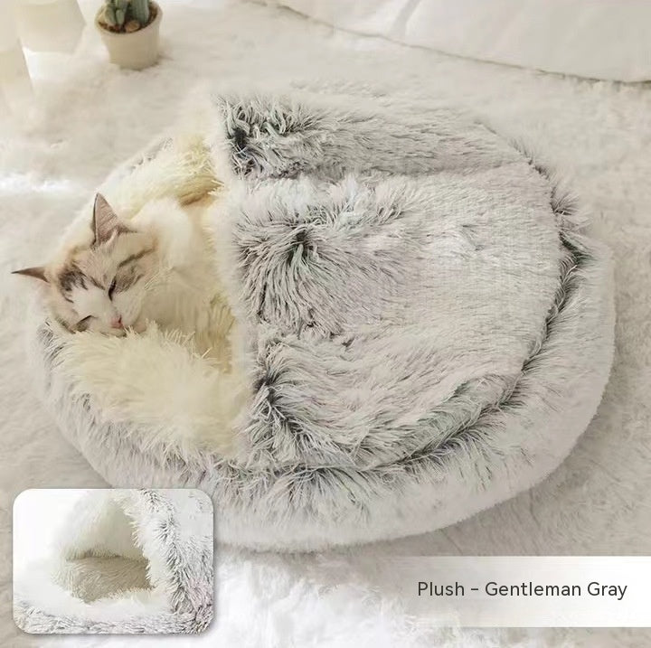 2 In 1 Dog And Cat Winter Bed