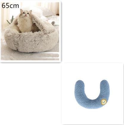 2 In 1 Dog And Cat Winter Bed