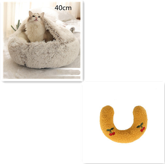 2 In 1 Dog And Cat Winter Bed