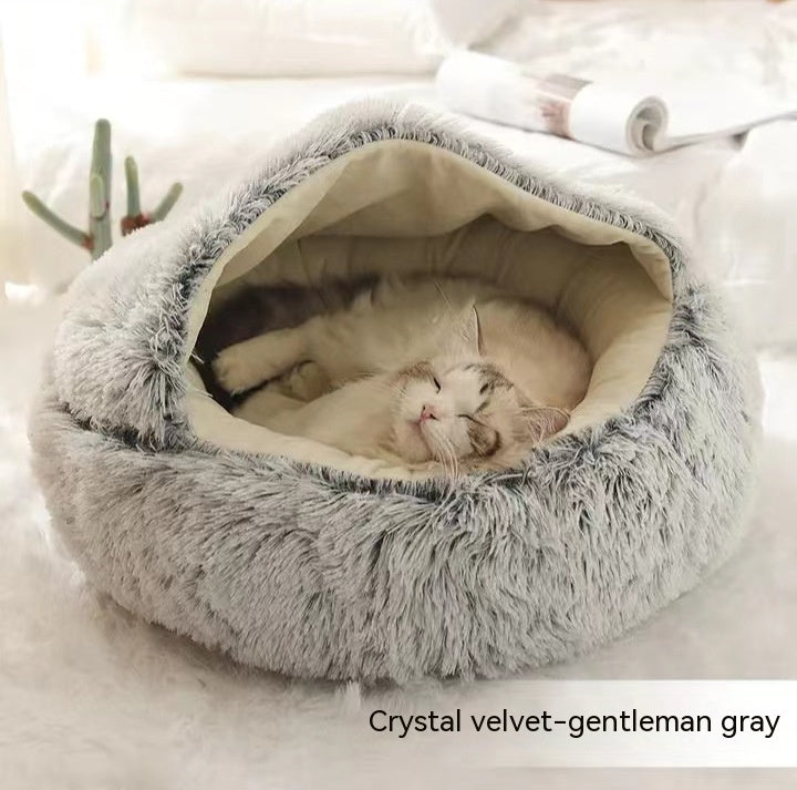 2 In 1 Dog And Cat Winter Bed