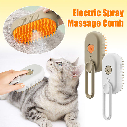 Pet Grooming Steam Hair Brushes For Massage