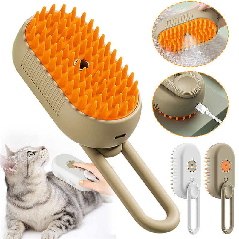 Pet Grooming Steam Hair Brushes For Massage