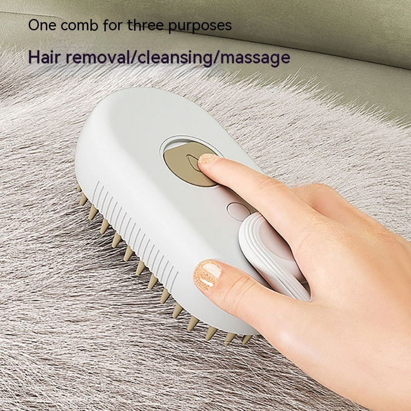 Pet Grooming Steam Hair Brushes For Massage