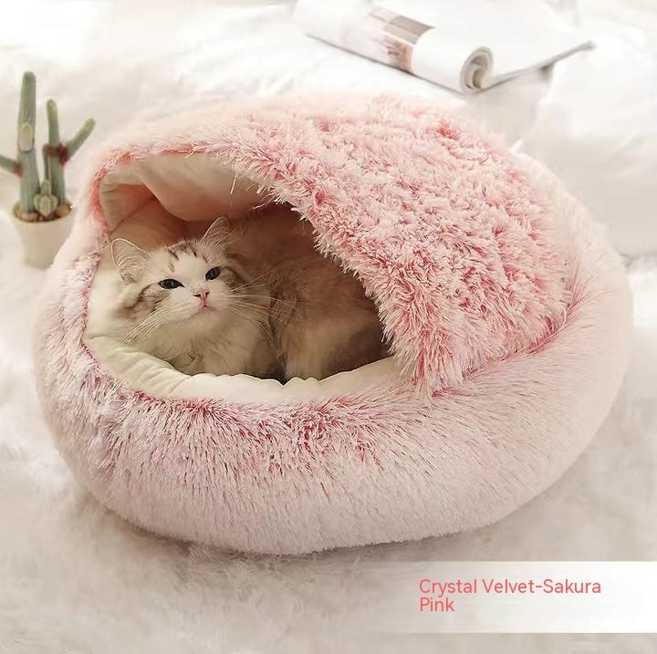2 In 1 Dog And Cat Winter Bed