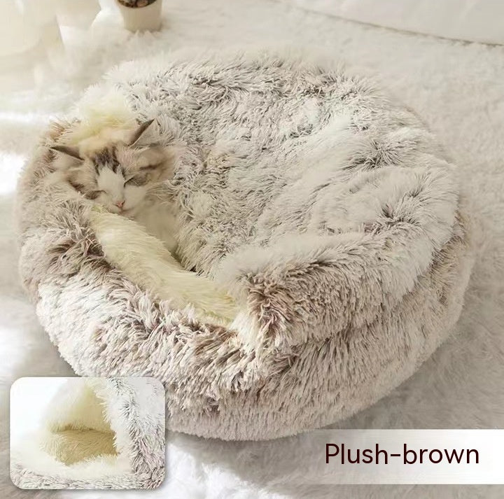 2 In 1 Dog And Cat Winter Bed